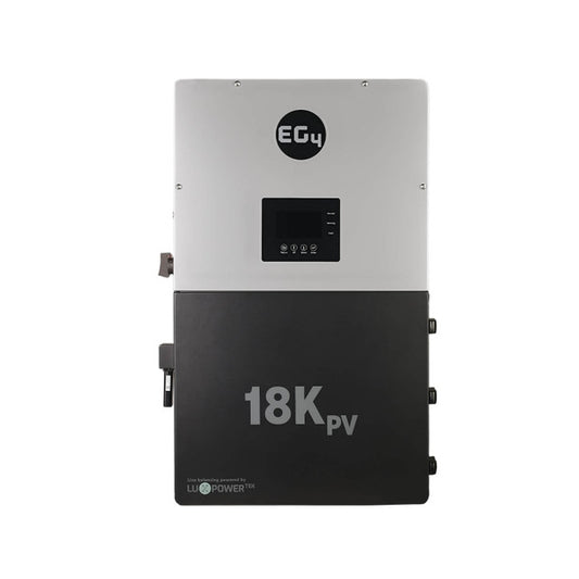 EG4 18kPV Hybrid Inverter | All-In-One Solar Inverter | 18000W PV Input | 12000W Output | 48V 120/240V Split Phase | EG4 18KPV-12LV| Mann Solar | Off-Grid/ Hybrid Equipment