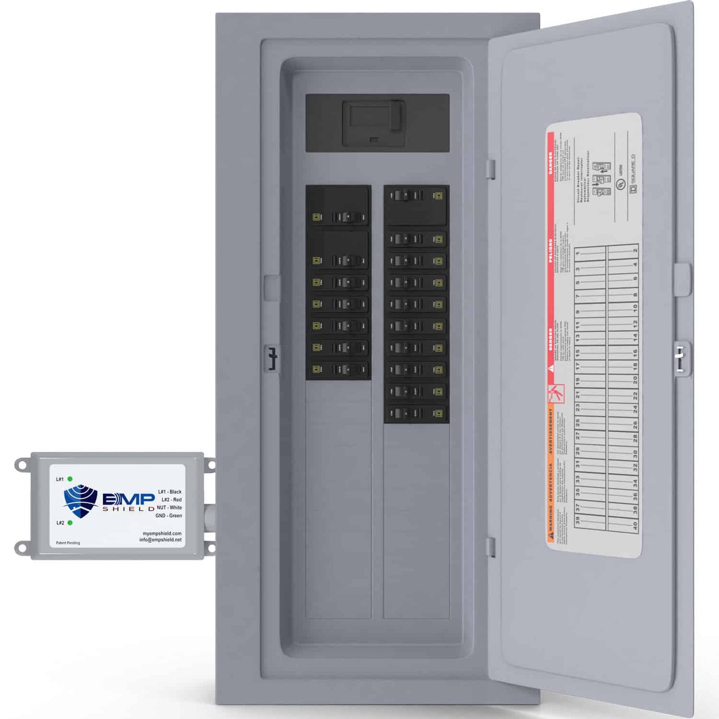 Home EMP & Lightning Protection + CME Defense (SP-120-240-W) | EMP Hardening | EMP Shield | Mann Solar |