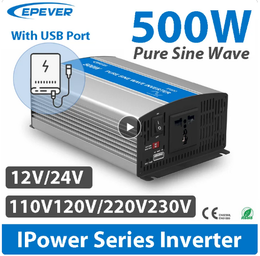 Pure Sine Wave Inverter IP500-11 | EPever | Mann Solar | Off-Grid/ Hybrid Equipment