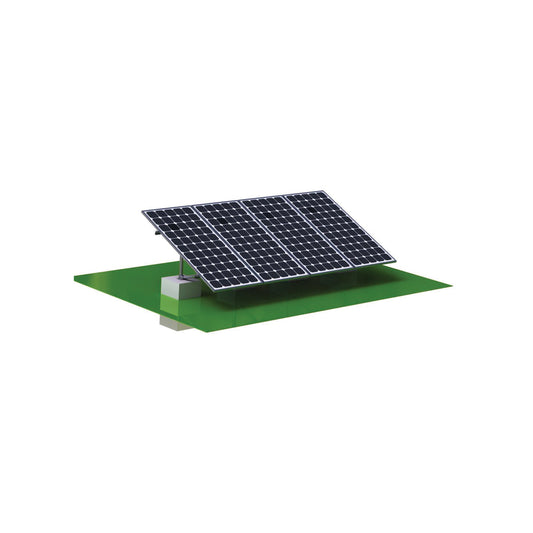 EG4 BrightMount Solar Panel Ground Mount Rack Kit | 4 Panel Ground Mount | Adjustable Angle | Mann Solar