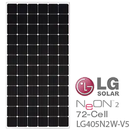 LG405N2W-V5 | 405W | LG | Mann Solar | Commercial Modules | $0.52 Per Watt